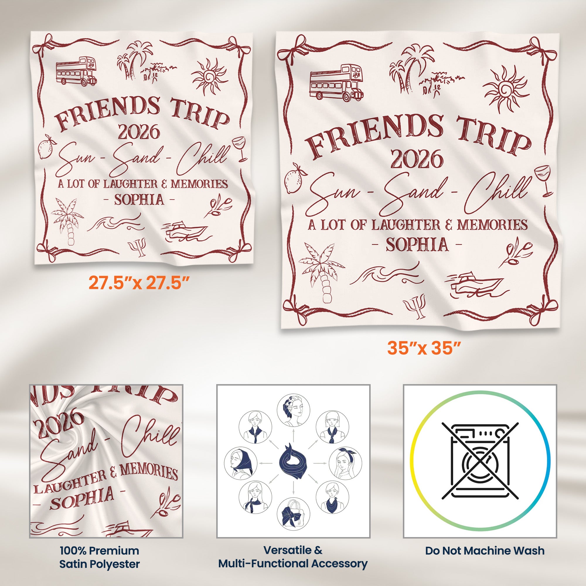 Girls-Trip,-Besties-Trip-Summer-Vacation,-Bandanas,-Scarves-Wedding-Bachelorette-Party-Personalized-Scarf-7