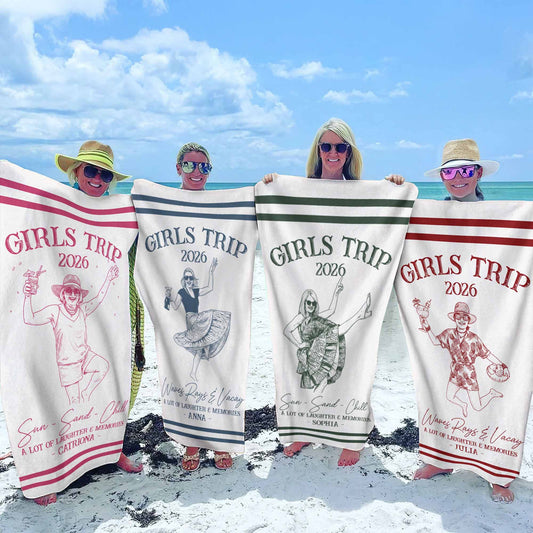 Girls-Trip-Custom-Photo-Beach-Vacation-Personalized-Beach-Towel-1