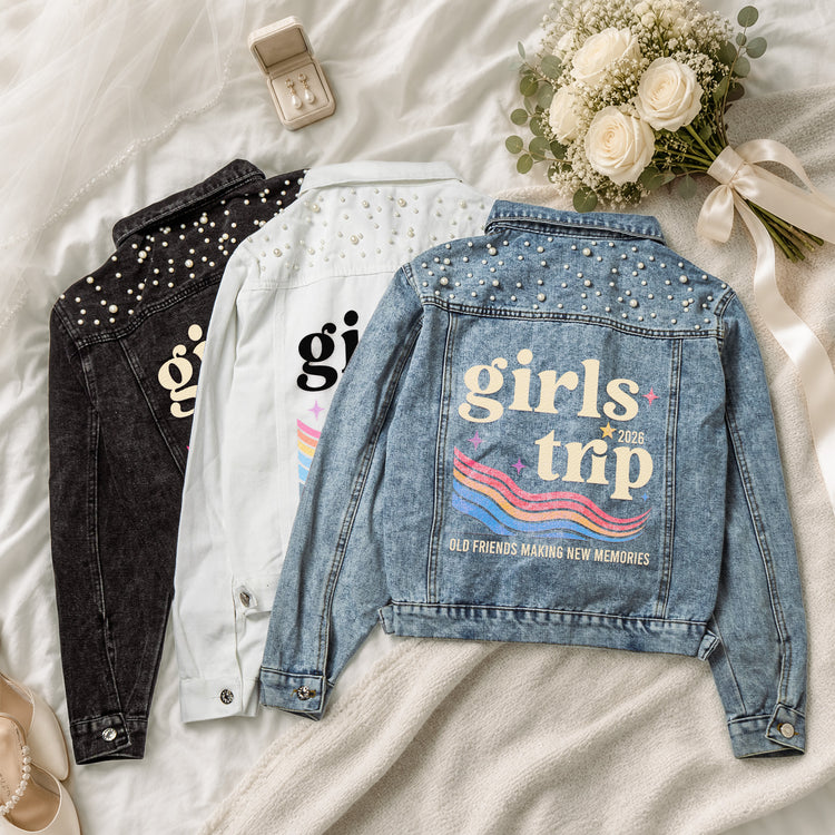 Girls-Trip-Group-Matching-Friends-Vacation-Custom-Location-Pearl-Personalized-Denim-Jacket-2