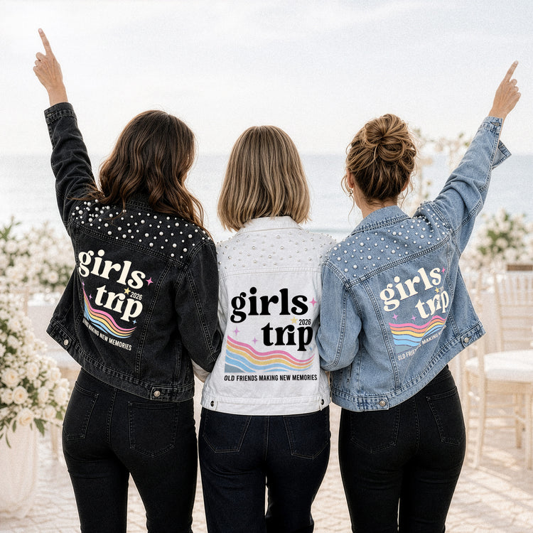 Girls-Trip-Group-Matching-Friends-Vacation-Custom-Location-Pearl-Personalized-Denim-Jacket-5