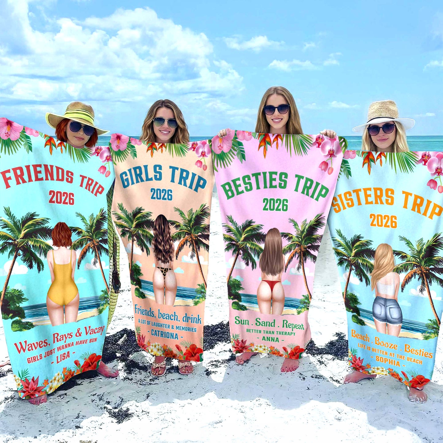 Girls-Trip-Hot-Summer-Personalized-Beach-Towel-0
