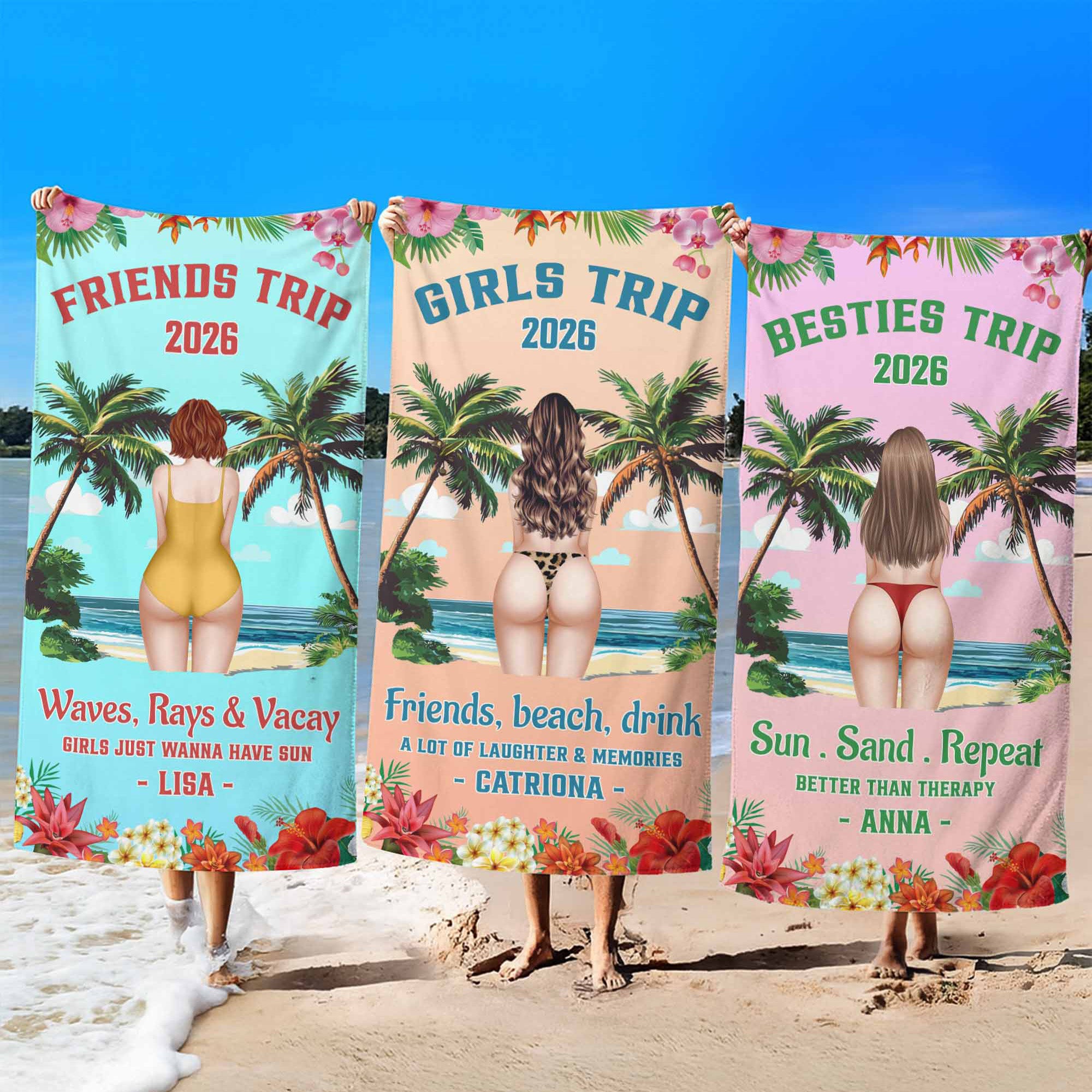 Girls-Trip-Hot-Summer-Personalized-Beach-Towel-2