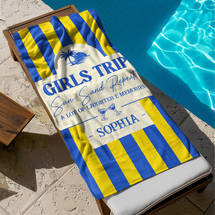 Girls-Trip-Summer-Colorful-Style-Personalized-Beach-Towel-4