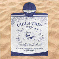 Girls-Trip-Summer-Time-Hooded-Personalized-Beach-Towel-4