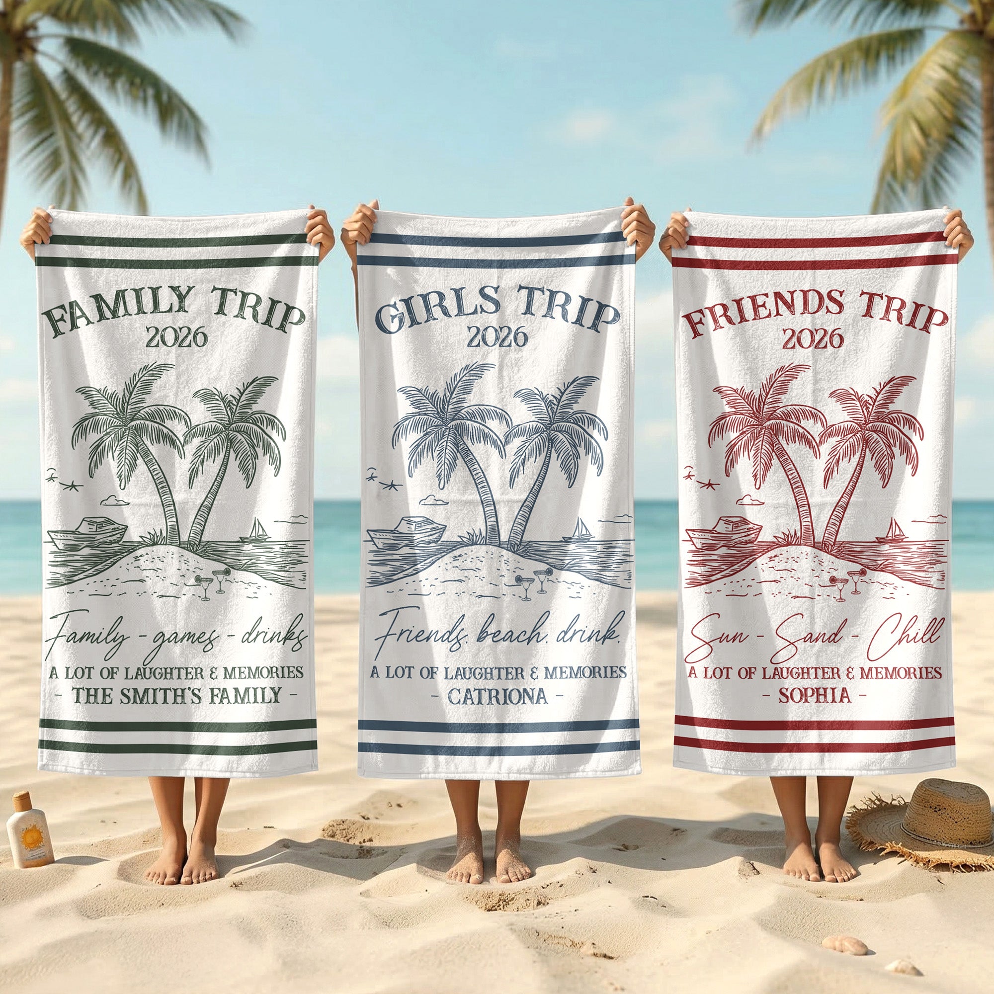 Girls-Trip-Summer-Time-In-Style-Personalized-Beach-Towel-2