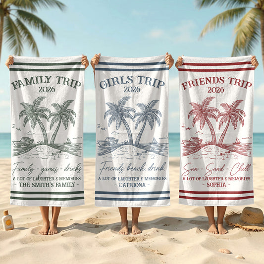 Girls-Trip-Summer-Time-In-Style-Personalized-Beach-Towel-2