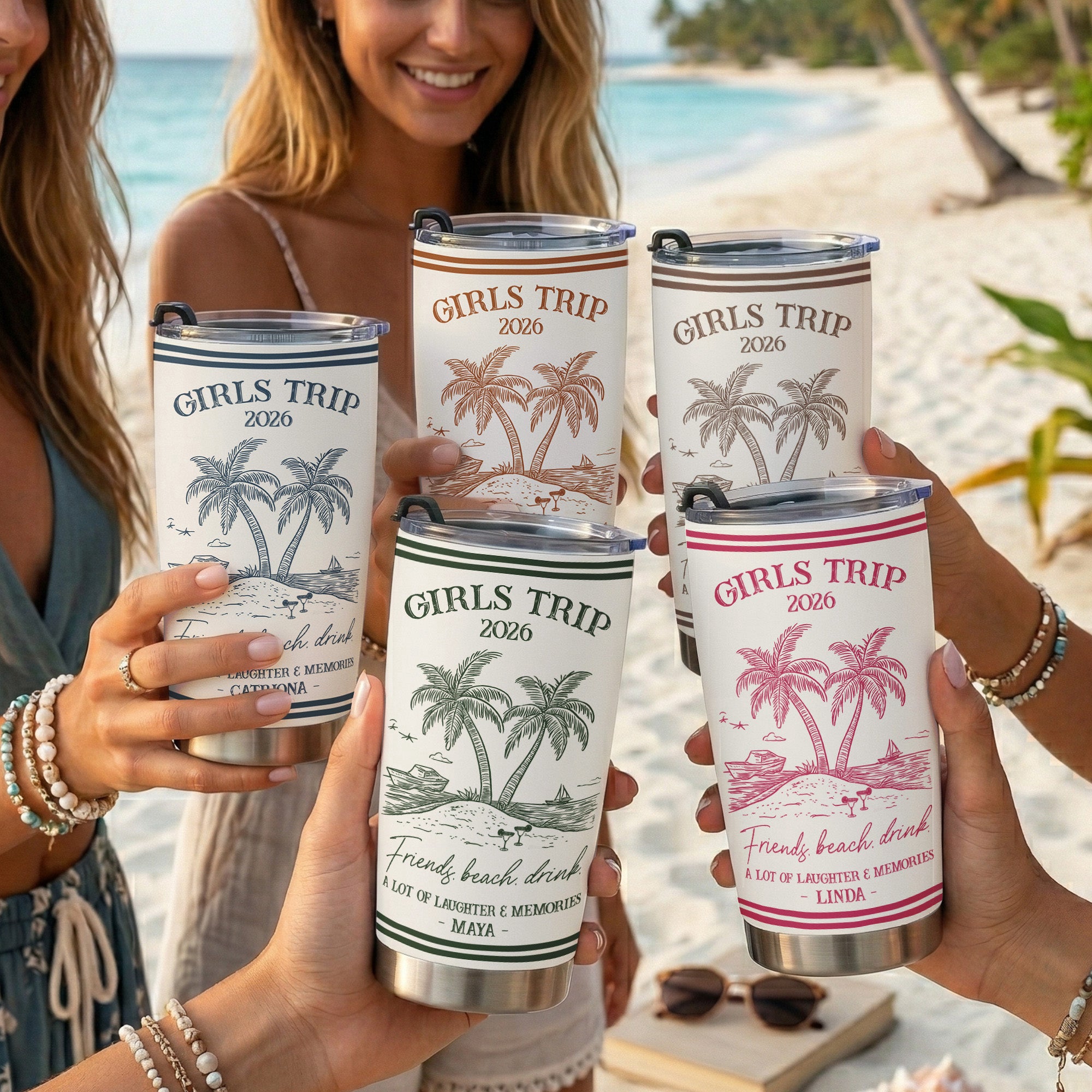 Girls_Trip_Summer_Time_Personalized_Tumbler_1