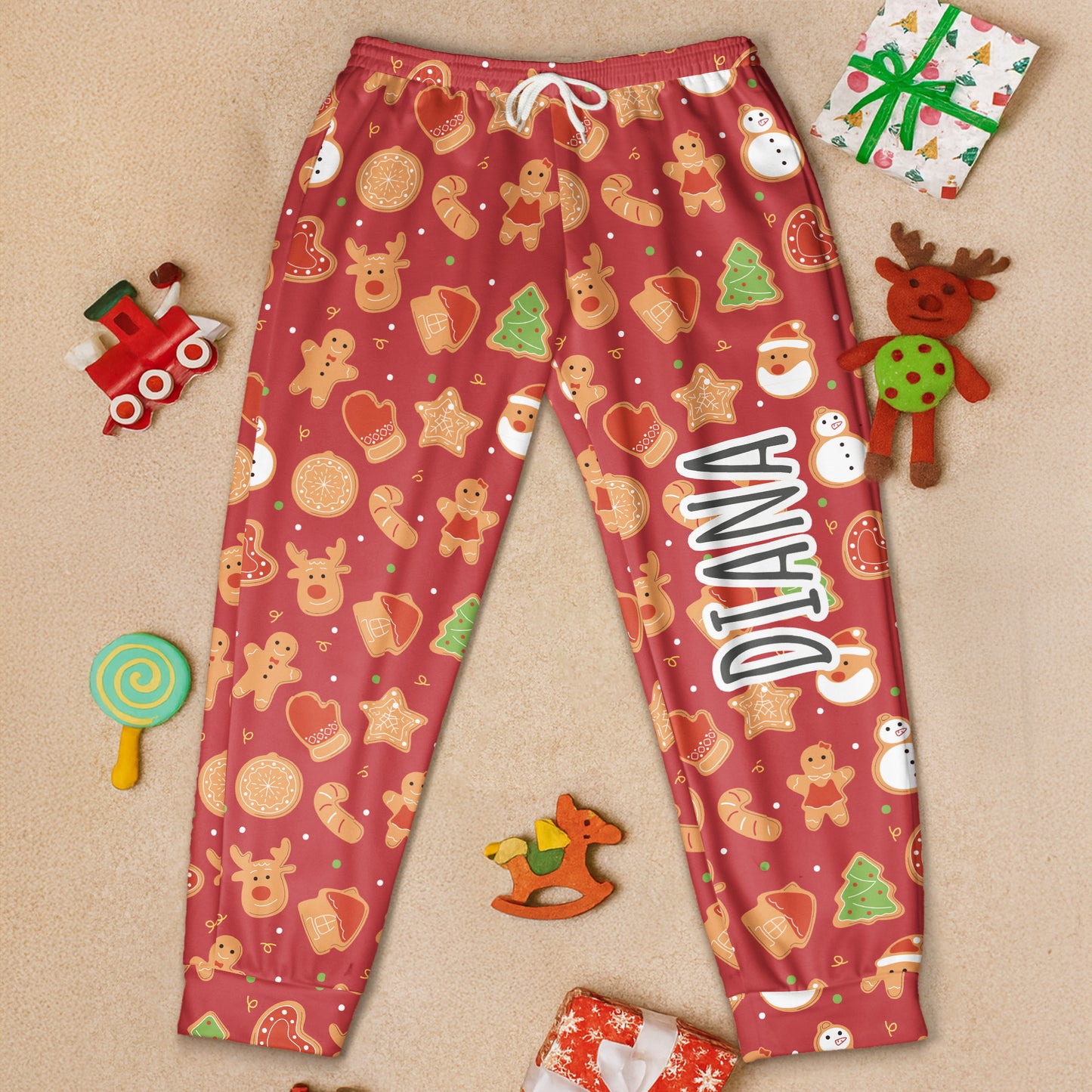 Girly Pattern With Name - Personalized Sweatpants