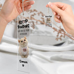 Give Me All Your Attention - Personalized Photo Acrylic Bookmark And Keychain Set