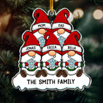 Gnome Family - Personalized Acrylic Ornament