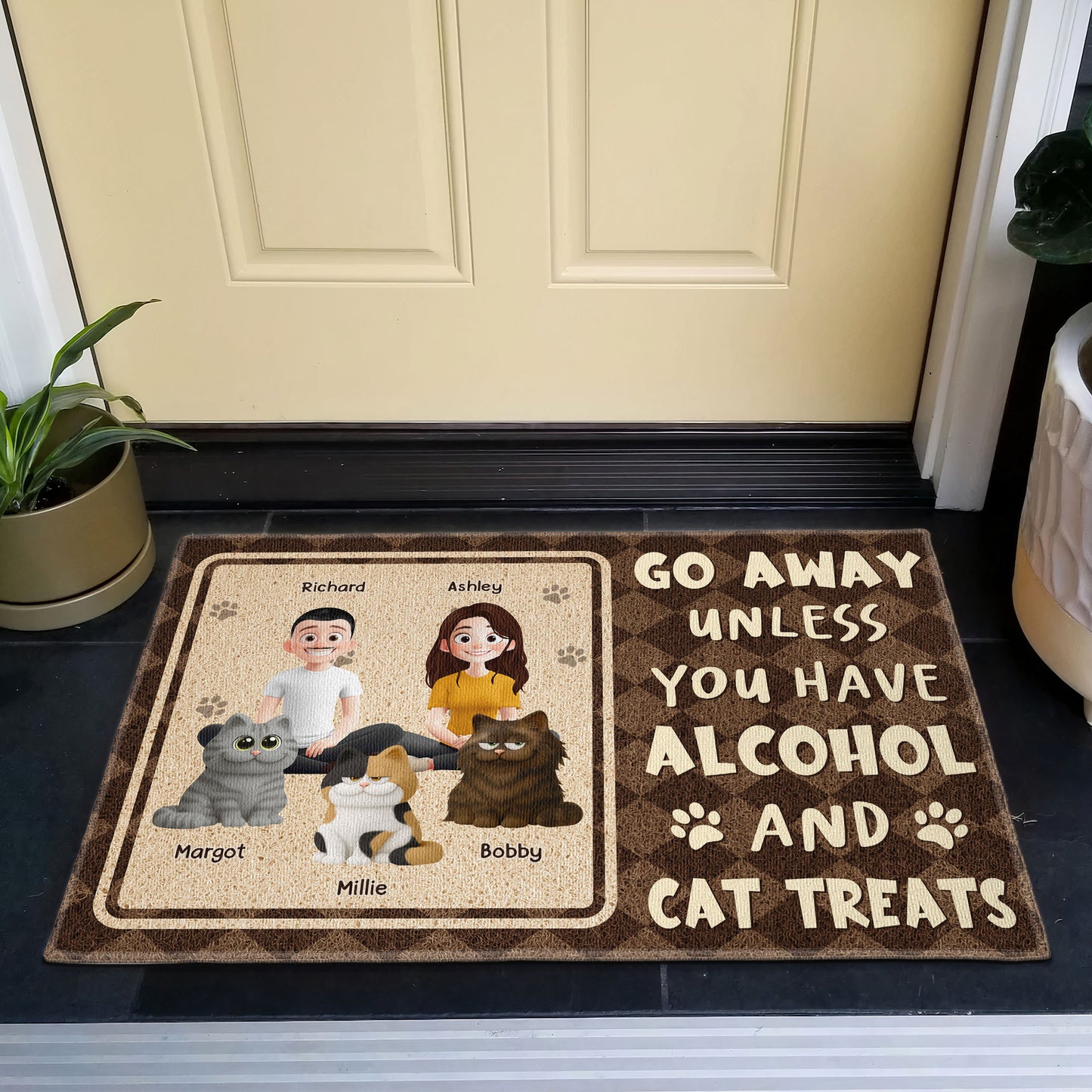 Go-Away-Unless-You-Have-Alcohol-And-Cat-Treats-Personalized-Doormat-2