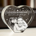 God Blessed The Broken Road - Custom 2D Crystal Photo