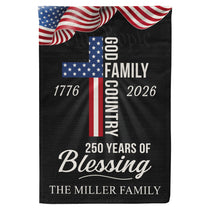 God Family God Country - Personalized Flag