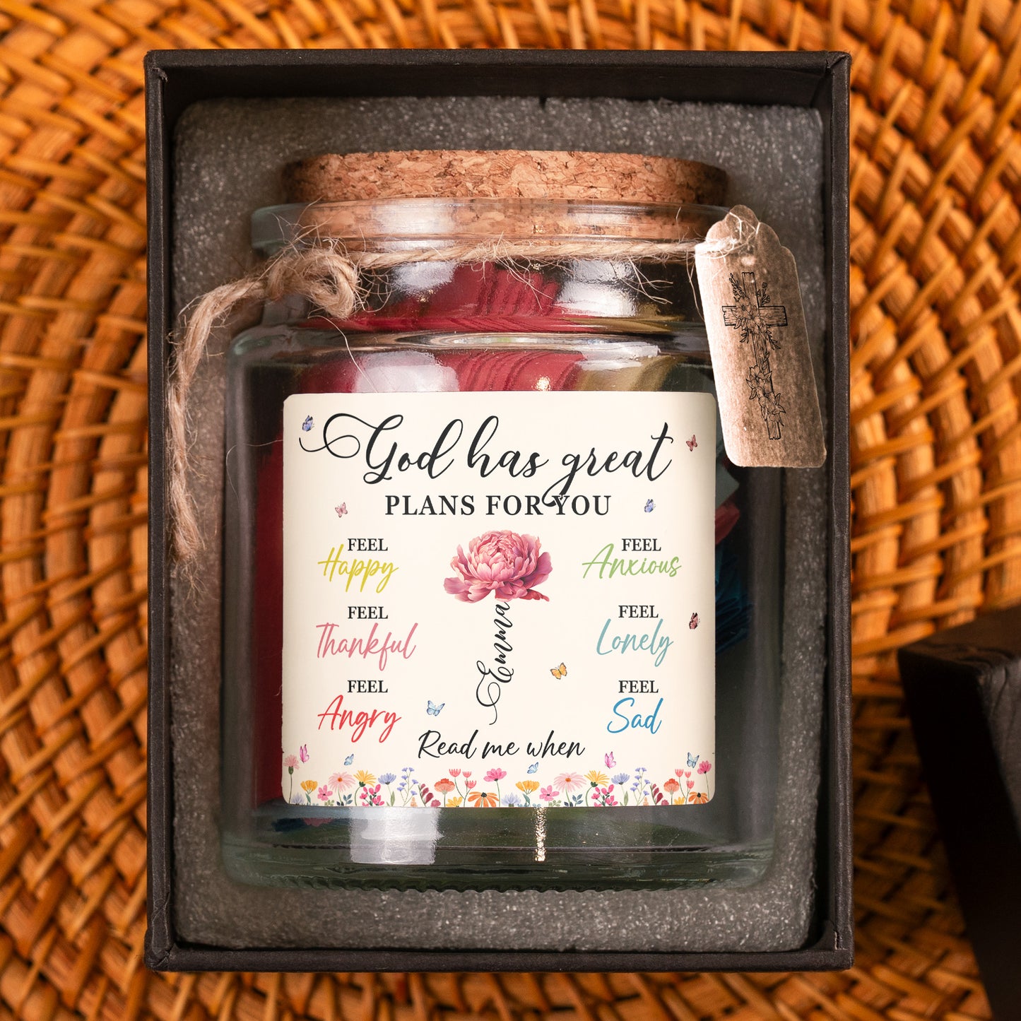 God Has Great Plans For You - Personalized Bible Verse Jar