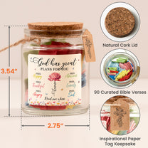 God Has Great Plans For You - Personalized Bible Verse Jar