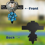 God Has You In His Arms I Have You In My Heart - Personalized Photo Metal Garden Stake