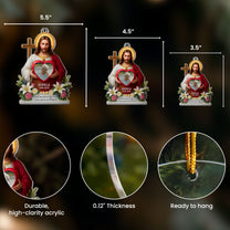 God Has You In His Arms - Personalized Acrylic Photo Ornament