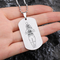 God Hit A Home Run - Personalized Dog Tag Necklace