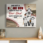 God Hit A Home Run When He Made You - Custom Wood Plaque