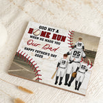 God Hit A Home Run When He Made You - Custom Wood Plaque