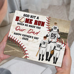 God Hit A Home Run When He Made You - Custom Wood Plaque