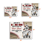 God Hit A Home Run When He Made You - Custom Wood Plaque