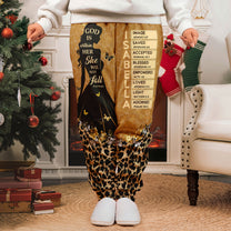 God Is Within Her Name In Bible - Personalized Sweatpants