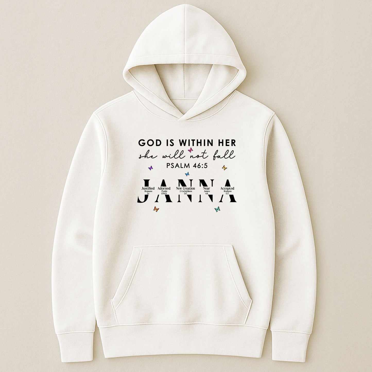 God Is Within Her She Will Not Fall With Name Letter In Bible - Personalized Shirt