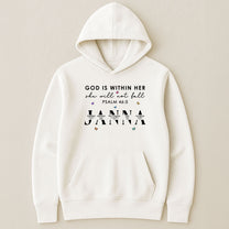 God Is Within Her She Will Not Fall With Name Letter In Bible - Personalized Shirt