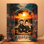 God Knew My Heart Needed You - Personalized 3D Wooden Puzzle Night Light