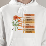 God Say I Am With Birth Flower And Bible Verses - Personalized Shirt