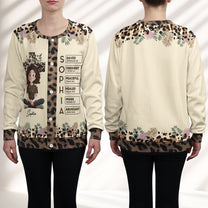 God Says I Am Affirmation - Personalized Crewneck Cardigan