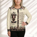 God Says I Am Affirmation - Personalized Crewneck Cardigan