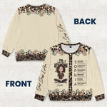 God Says I Am Affirmation - Personalized Crewneck Cardigan
