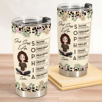 God Says I Am Affirmation - Personalized Tumbler Cup