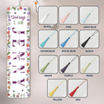 God Says I Am And Name Letter In Bible Verses - Custom Acrylic Bookmark