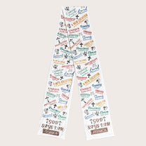 God Says I Am Bible Verses Affirmation - Personalized Fleece Scarf