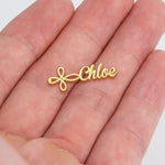 God Says I Am Christian Bible Gift - Personalized Name Stud Earrings