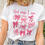 God Says I Am Coquette Style - Personalized Shirt