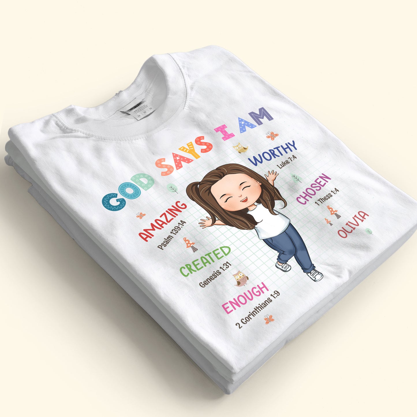 God Says I Am For Kids - Personalized Shirt