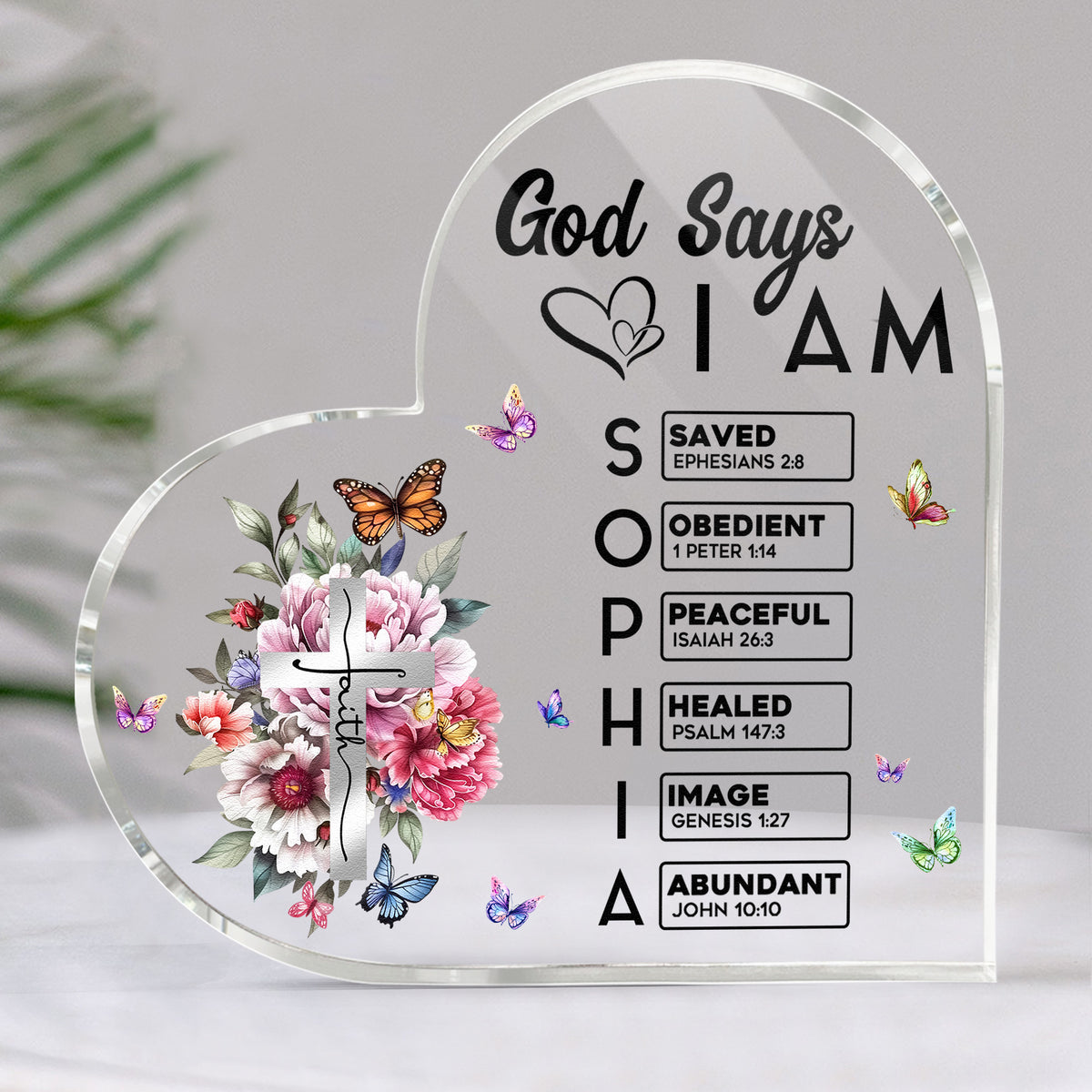 God Says I Am Name In Bible Verse Christian Gifts For Women ...