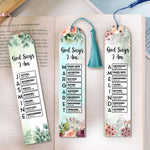 God Says I Am Name In Bible Verse - Custom Acrylic Bookmark