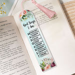God Says I Am Name In Bible Verse - Custom Acrylic Bookmark
