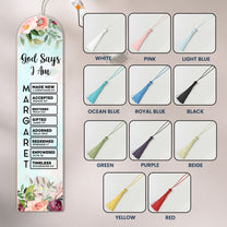 God Says I Am Name In Bible Verse - Custom Acrylic Bookmark
