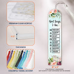 God Says I Am Name In Bible Verse - Custom Acrylic Bookmark