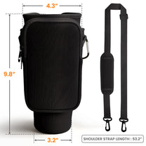 God Says I Am Name In Bible Verse New Version - Personalized Water Bottle Carrier Bag With Phone Pocket