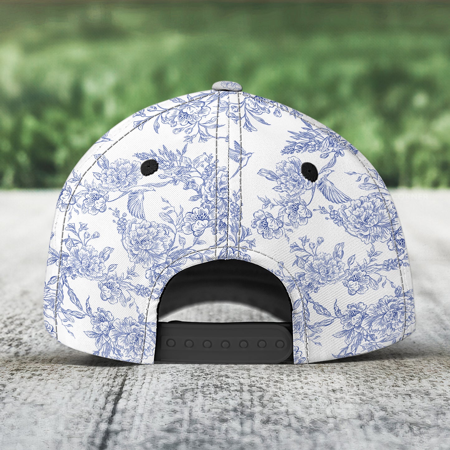 God Says I Am Name In Bible Verse Toile De Jouy Style - Personalized Classic Cap