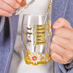 God Says I Am Name Letter In Bible - Personalized Enamel Flower Tea Cup