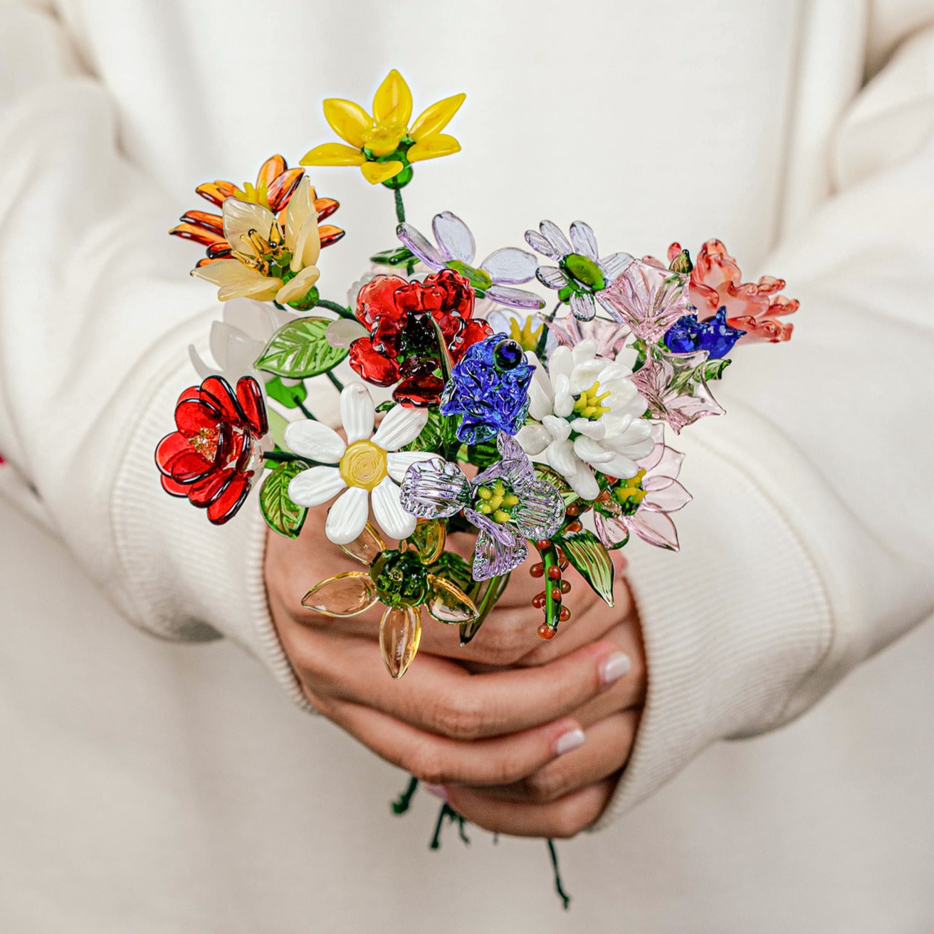 Personalized Glass Birth Month Flowers