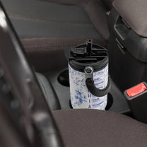 God Says I Am Name Letter In Bible Toile De Jouy Style - Personalized 30oz Tumbler With Handle